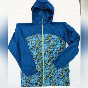 Lands' End Blue Rain Jacket